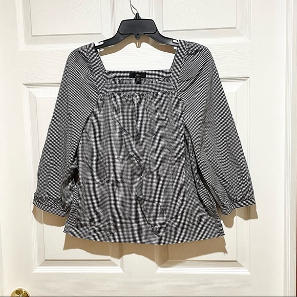 J. Crew Penny Gingham Top - Picture 3 of 6